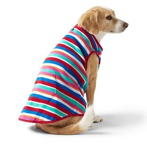 NWT Dog Fleece Coat size XL- Rainbow Multi-Stripe